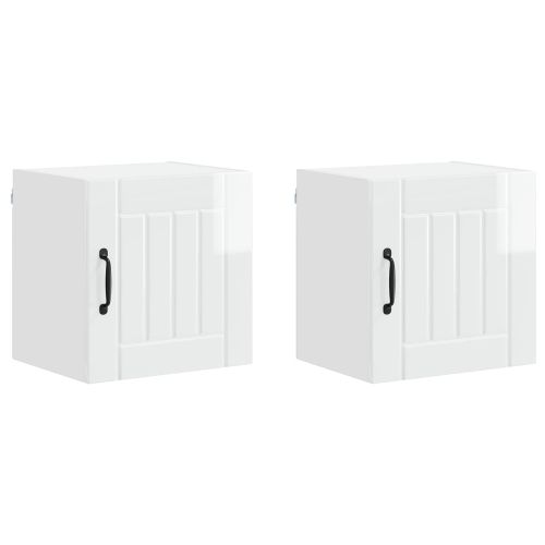 Стенен шкаф LUCCA 2 pcs Бял гланц 40 x 31 x 40 см