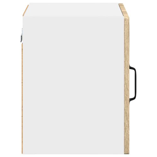 Стенен стъклен шкаф LUCCA 2 pcs Дъб сонома 40 x 31 x 40 см