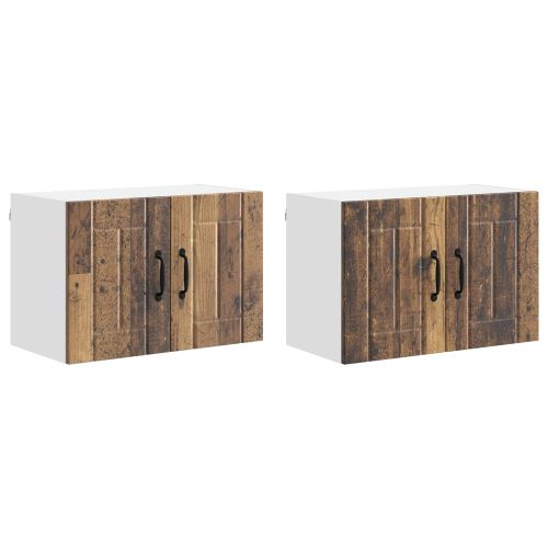 Стенен шкаф LUCCA 2 pcs Старо дърво 60 x 31 x 40 см