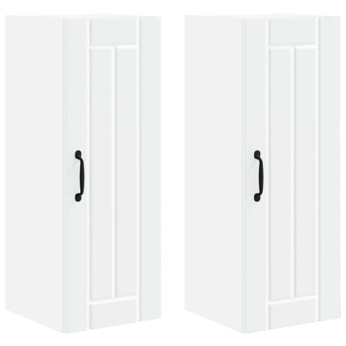 Стенен шкаф Lucca 2 pcs Бяло 30 x 31 x 80 см