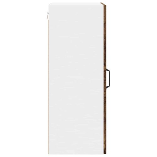 Стенен стъклен шкаф Lucca 2 pcs Старо дърво 40 x 31 x 80 см
