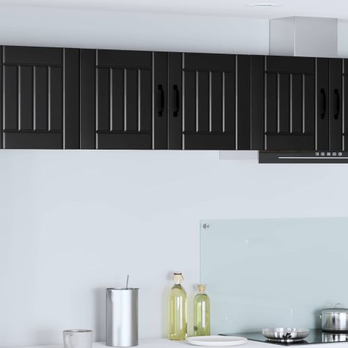 Стенен шкаф LUCCA Черно 80 x 31 x 40 см Инженерна дървесина