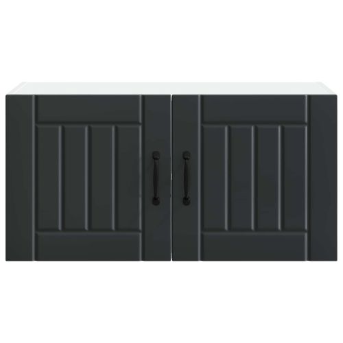 Стенен шкаф LUCCA Черно 80 x 31 x 40 см Инженерна дървесина