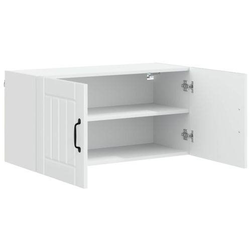 Кухненски шкаф Лъскаво бяло 80 x 31 x 40 см Инженерно дърво