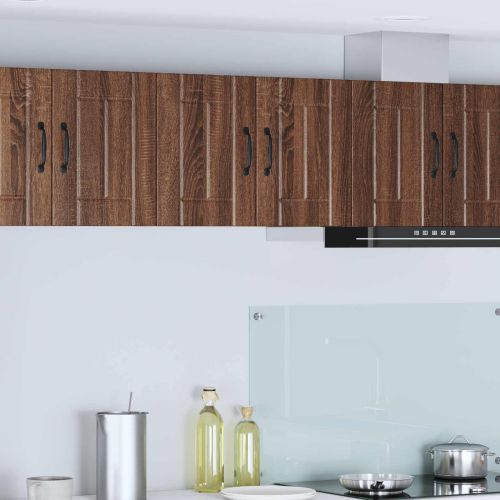 Панел за миялна машина Lucca 2 pcs Кафяв дъб 30 x 31 x 40 см
