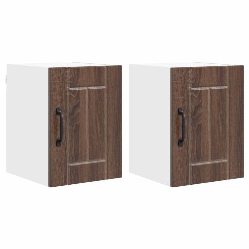 Панел за миялна машина Lucca 2 pcs Кафяв дъб 30 x 31 x 40 см