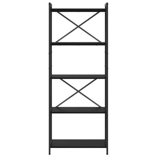 Рафт за книги Черния дъб 60 x 30 x 155 см Инженерно дърво