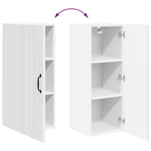 Стенен шкаф LUCCA 2 pcs Бял гланц 30 x 31 x 80 см