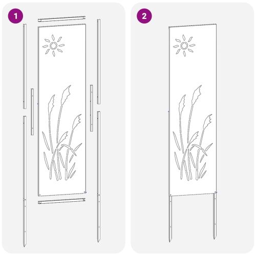 Екран за градинска неприкосновеност Сребрист 32 x 140 см