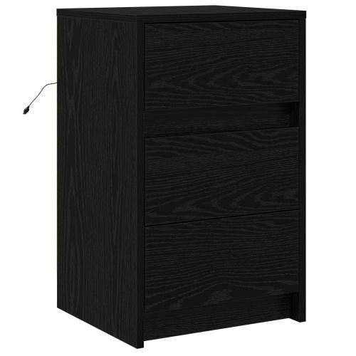 Нощен шкаф Черния дъб 38 x 34 x 61 см Инженерно дърво