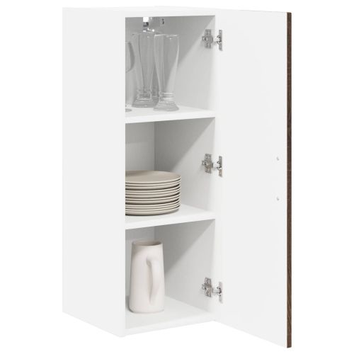 Стенен шкаф LUCCA 2 pcs Кафяв дъб 30 x 31 x 80 см