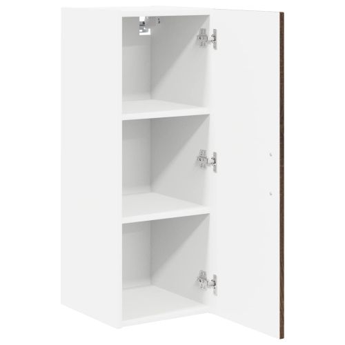 Стенен шкаф LUCCA 2 pcs Кафяв дъб 30 x 31 x 80 см