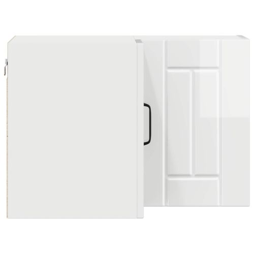 Кухненски шкаф Лъскаво бяло 57 x 57 x 40 см Инженерно дърво