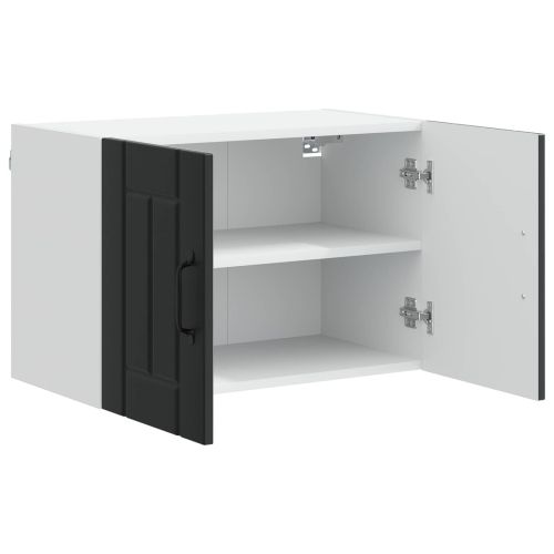 Стенен шкаф Lucca 2 pcs Черно 60 x 31 x 40 см