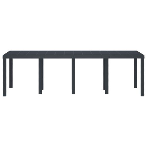 Градинска маса Антрацит 250 x 100 x 73 см полиратан