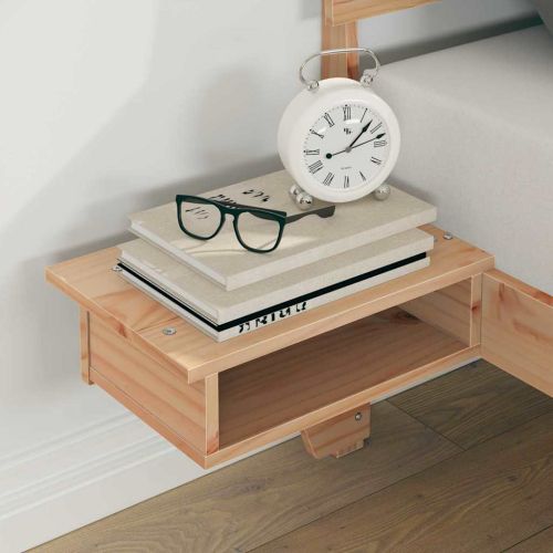 Рамка за легло Кафяво 140 x 200 cm Солидно борово дърво