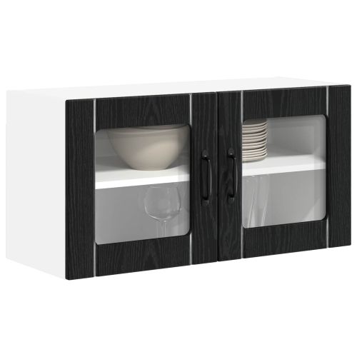 Панел за миялна машина Lucca Черен дъб 80 x 31 x 40 см