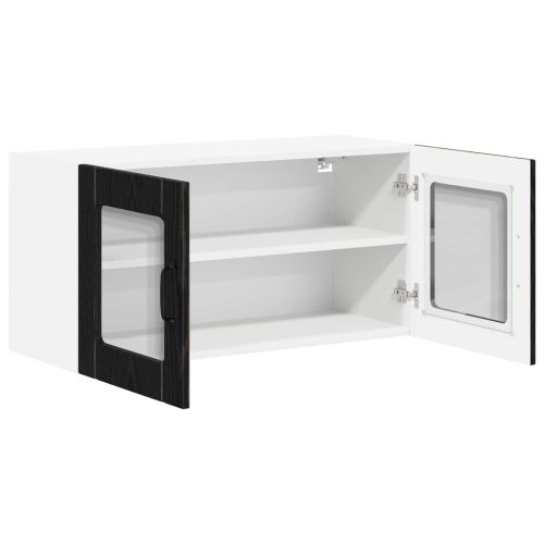 Панел за миялна машина Lucca Черен дъб 80 x 31 x 40 см