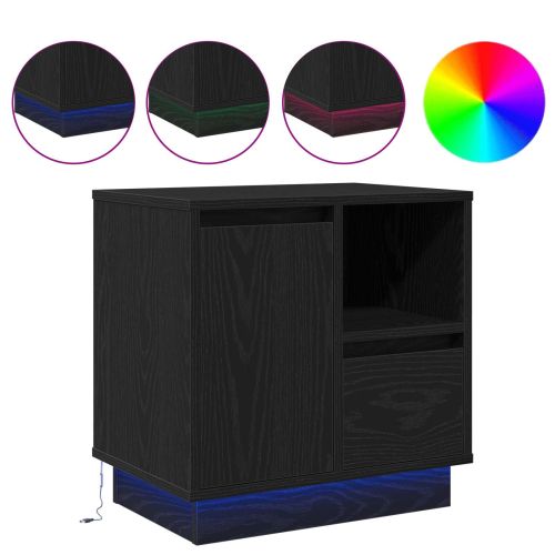 Нощен шкаф Черния дъб 50 x 34,5 x 50 см. Инженерно дърво