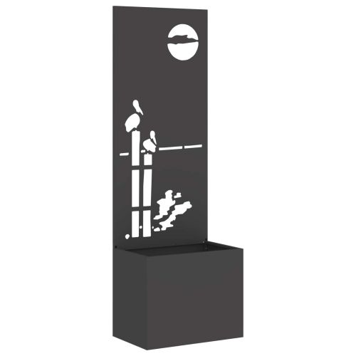 Екран за градинска неприкосновеност Черно 50 x 32 x 150 см