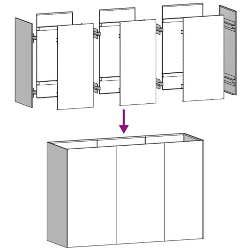 Кашпа, маслиненозелена, 120x40x80 см, студеновалцувана стомана