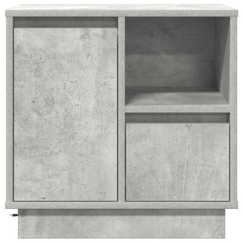 Нощен шкаф Циментено сиво 50 x 34,5 x 50 см. Инженерно дърво
