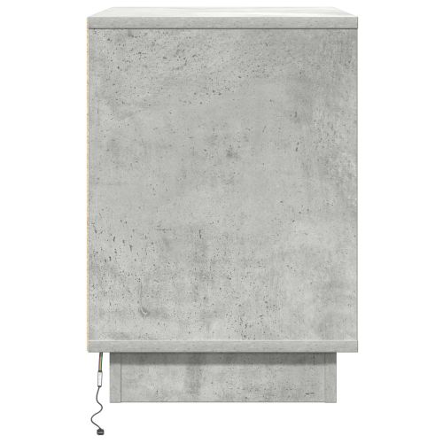 Нощен шкаф Циментено сиво 50 x 34,5 x 50 см. Инженерно дърво