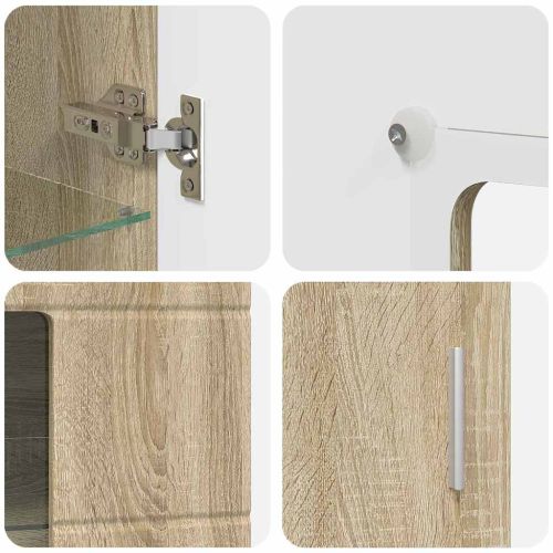 Комплект ТВ шкаф с чекмедже FLORIN Сонома дъб Инженерно дърво