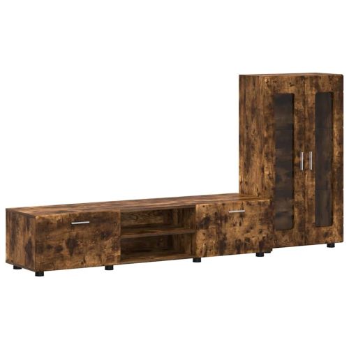 Комплект ТВ шкаф с чекмедже FLORIN Димян дъб Инженерно дърво