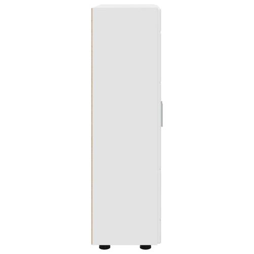 Служебен шкаф FLORIN Бяло 55,5 x 29 x 103 см Инженерно дърво