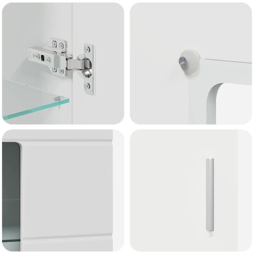 Служебен шкаф FLORIN Бяло 55,5 x 29 x 103 см Инженерно дърво