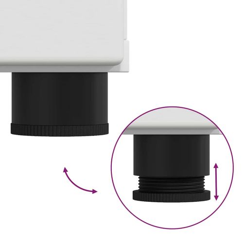 Служебен шкаф FLORIN Бяло 55,5 x 29 x 103 см Инженерно дърво