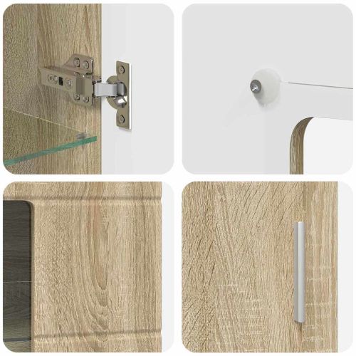 Служебен шкаф с рафт FLORIN Сонома дъб 55,5 x 29 x 103 см