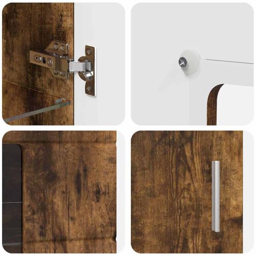 Служебен шкаф с рафт FLORIN Димян дъб 55,5 x 29 x 103 см