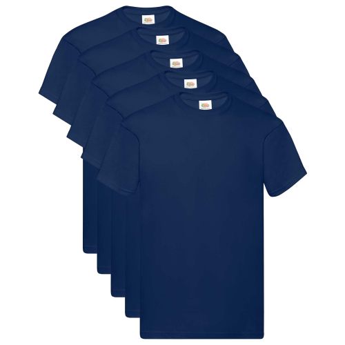 Риза 5 pcs Синьо 5XL Памук
