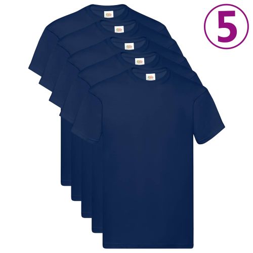 Риза 5 pcs Синьо 5XL Памук