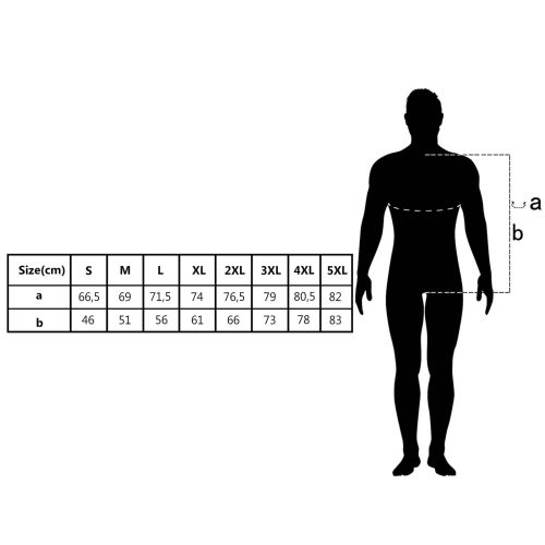 Риза 5 pcs Синьо 5XL Памук