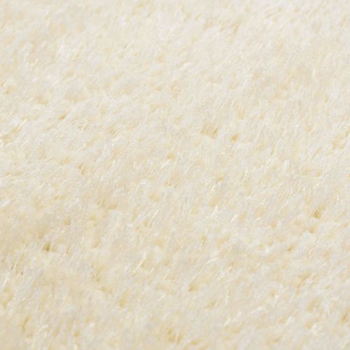 Килим за площ с дълъг косъм Крем 120 x 160 cm Полиетилен