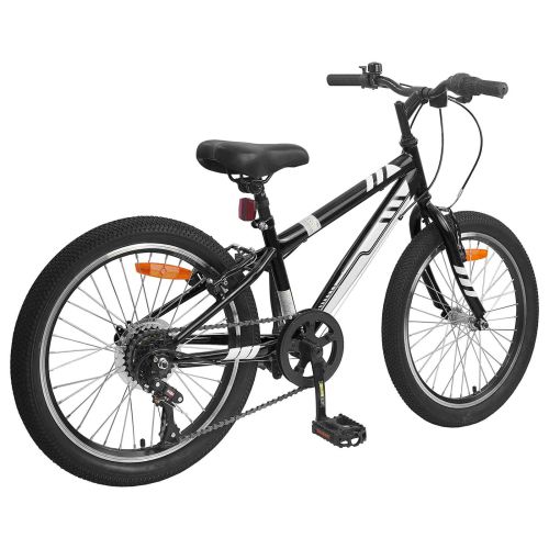 Планински Велосипед 20 инча 6-Speed за 5-8 години Черно