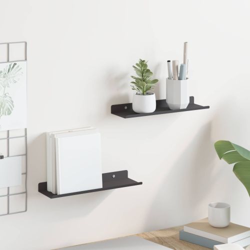 Плаващ рафт 2 pcs Черен 30 x 9 x 2,5 см Стомана