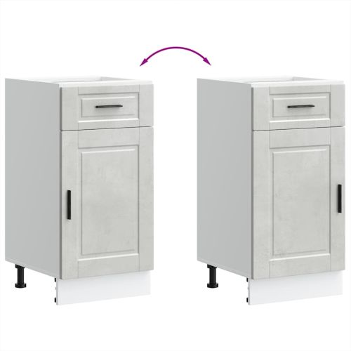 Кухненски шкаф Porto, бетонно сив, инженерно дърво