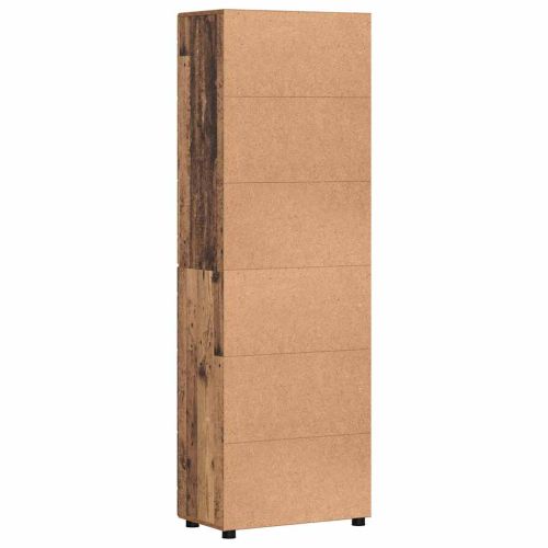 Висок шкаф FLORIN Старо дърво 60 x 35 x 182 см Инженерно дърво