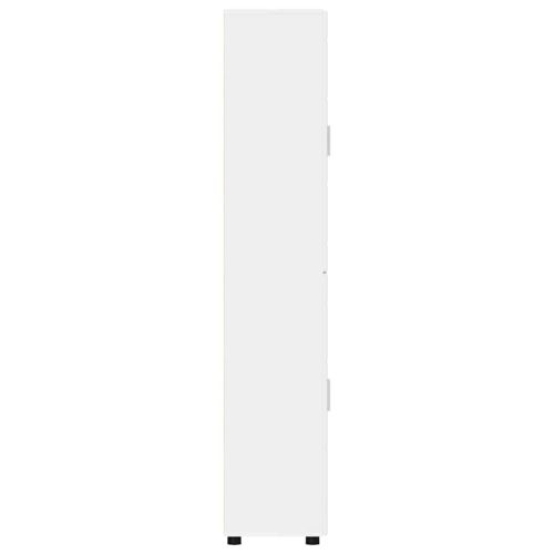 Висок шкаф с рафт FLORIN Бяло 60 x 35 x 182 см Инженерно дърво