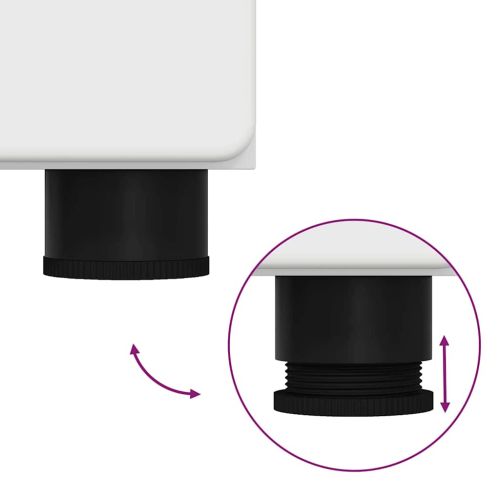 Висок шкаф с рафт FLORIN Бяло 60 x 35 x 182 см Инженерно дърво