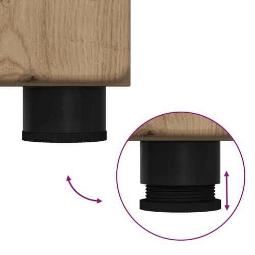 Висок шкаф с рафт FLORIN Дъб 60 x 35 x 182 см Инженерно дърво