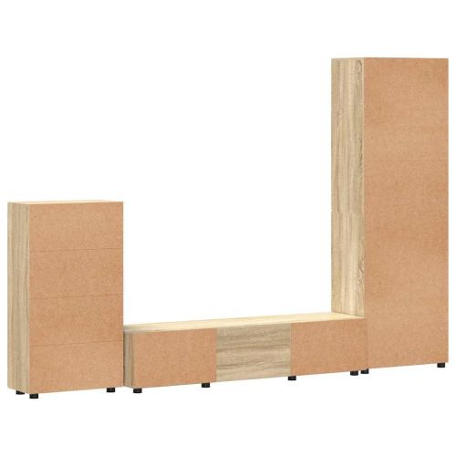 Комплект ТВ шкаф с чекмедже FLORIN Сонома дъб Инженерно дърво