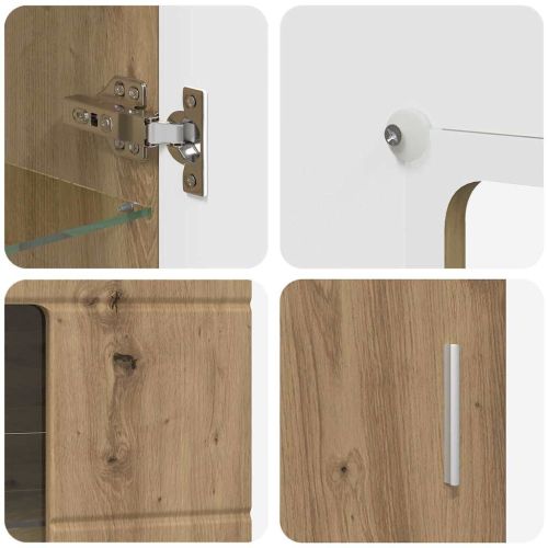 Комплект ТВ шкаф с чекмедже FLORIN 3 pcs Дъб Инженерно дърво