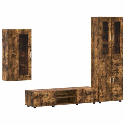 Комплект ТВ шкаф с чекмедже FLORIN Димян дъб Инженерно дърво