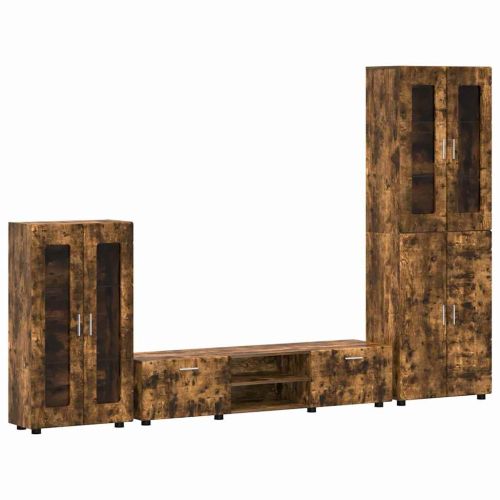 Комплект ТВ шкаф с чекмедже FLORIN Димян дъб Инженерно дърво