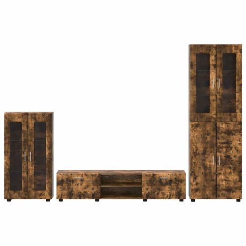 Комплект ТВ шкаф с чекмедже FLORIN Димян дъб Инженерно дърво